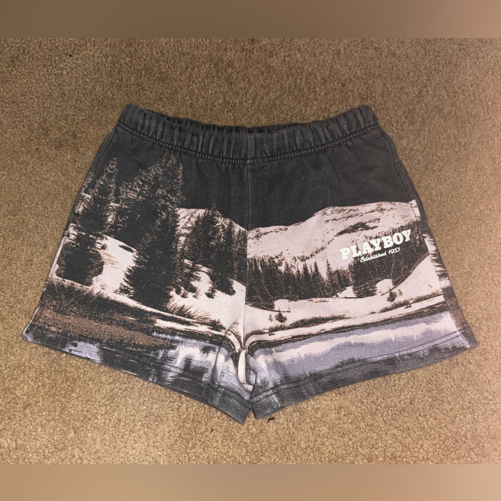 PacSun x Playboy Mountain Graphic Sweat Shorts